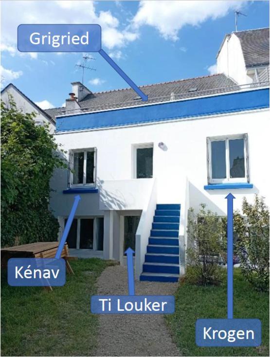 Le Kenav - Studio A 300 M Du Port Locmiquélic Exteriör bild